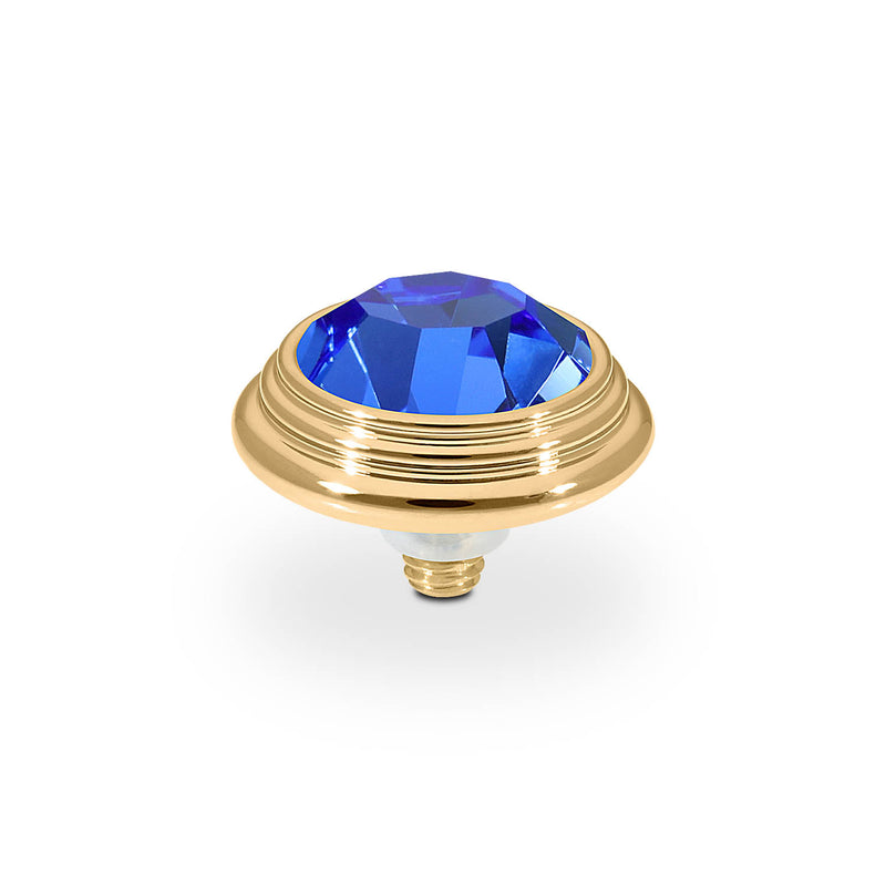 Oroli Top 13 mm - Gold sapphire