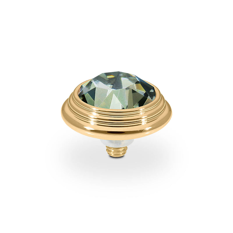 Oroli Top 13 mm - Gold black diamond