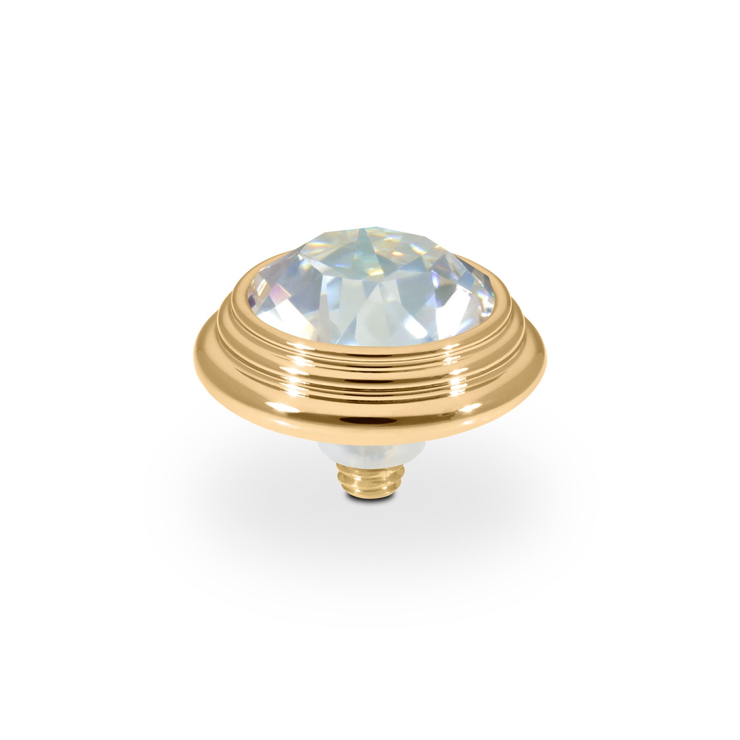 Oroli Top 13 mm - Gold Crystal Serene Gray Delite