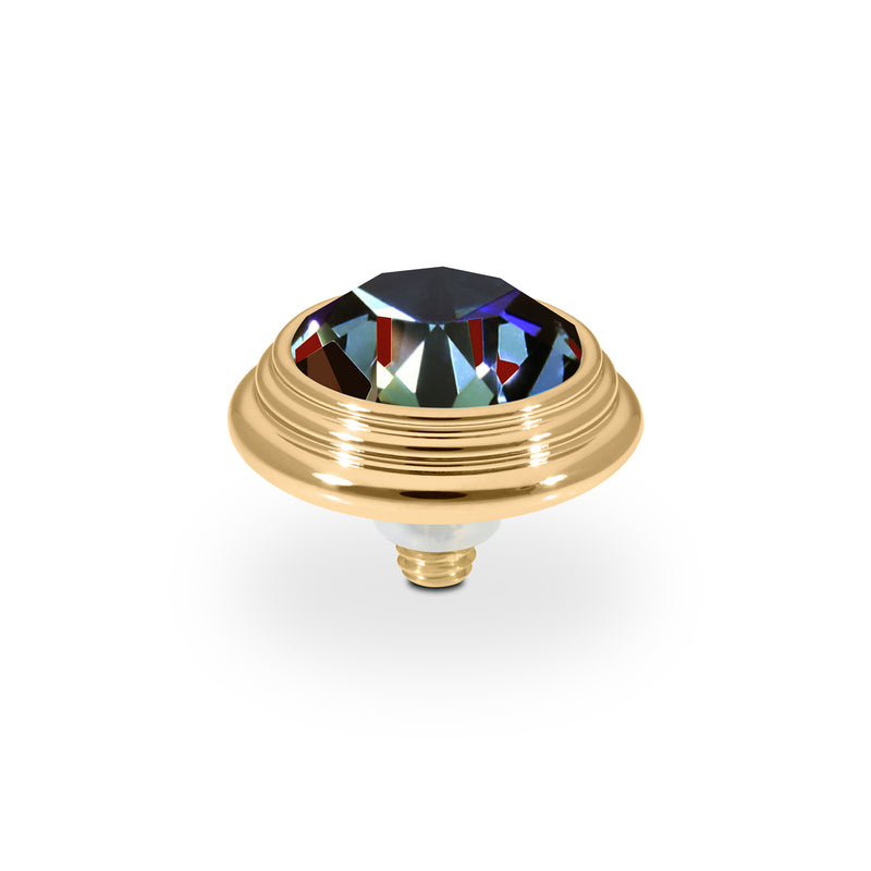 Oroli Top 13 mm - Gold Crystal Vitrail Medium