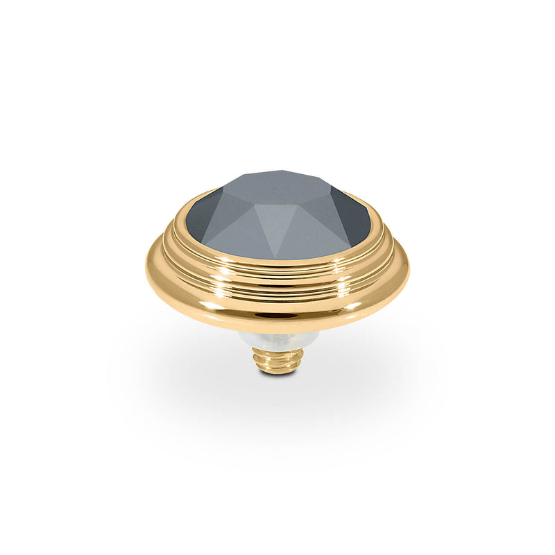 Oroli Top 13 mm - Gold jet hematite