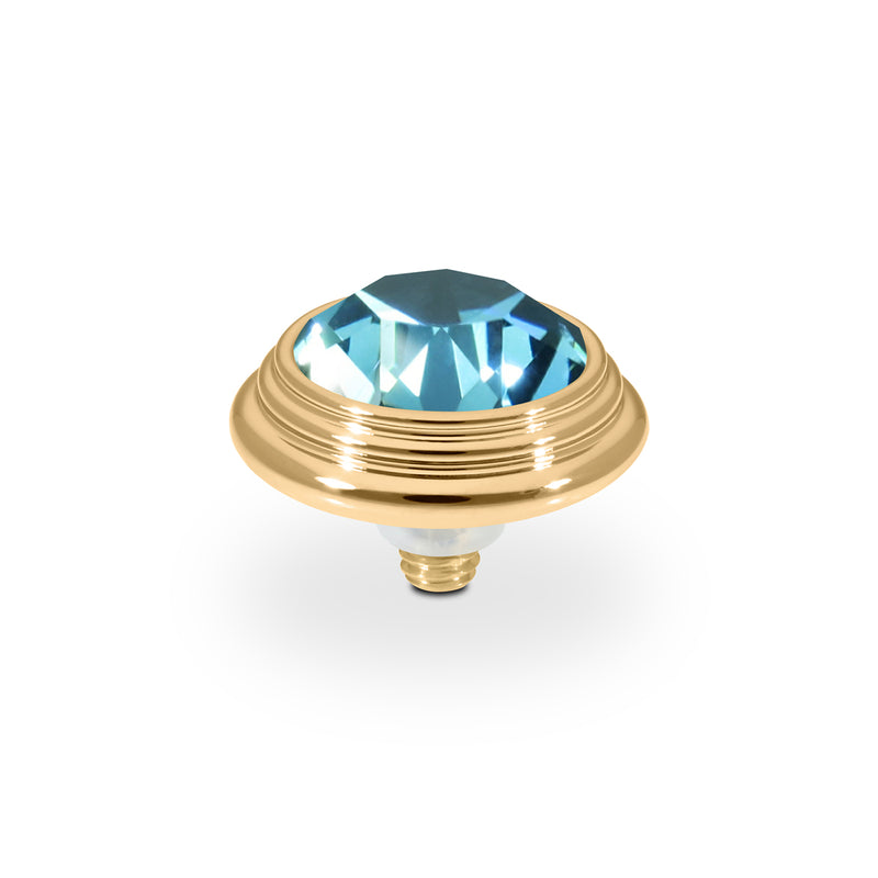 Oroli Top 13 mm - Gold Light Turquoise