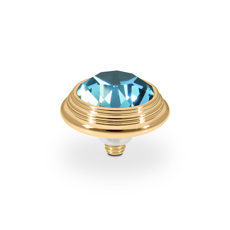 Oroli Top 13 mm - Gold Light Turquoise