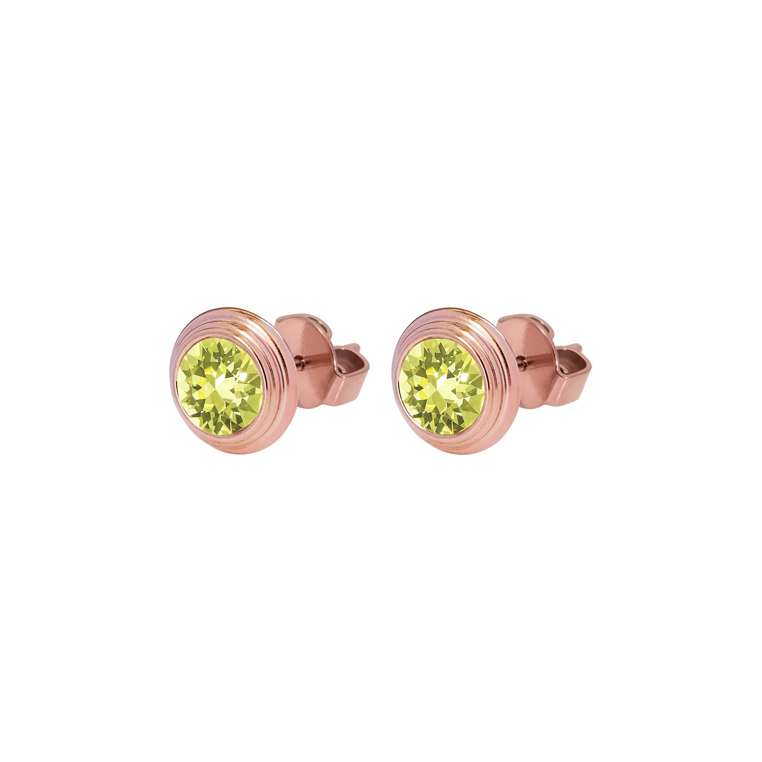 Oroli Ohrstecker 10 mm - Roségold Jonquil