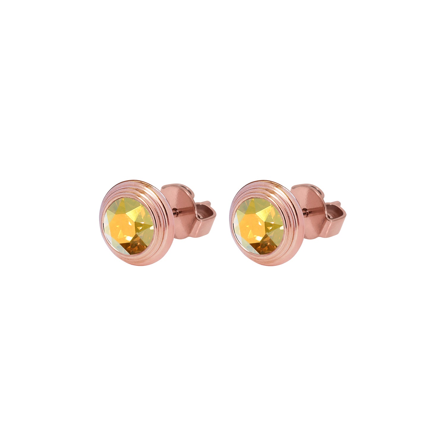 Oroli Ohrstecker 10 mm - Roségold metallic sunshine
