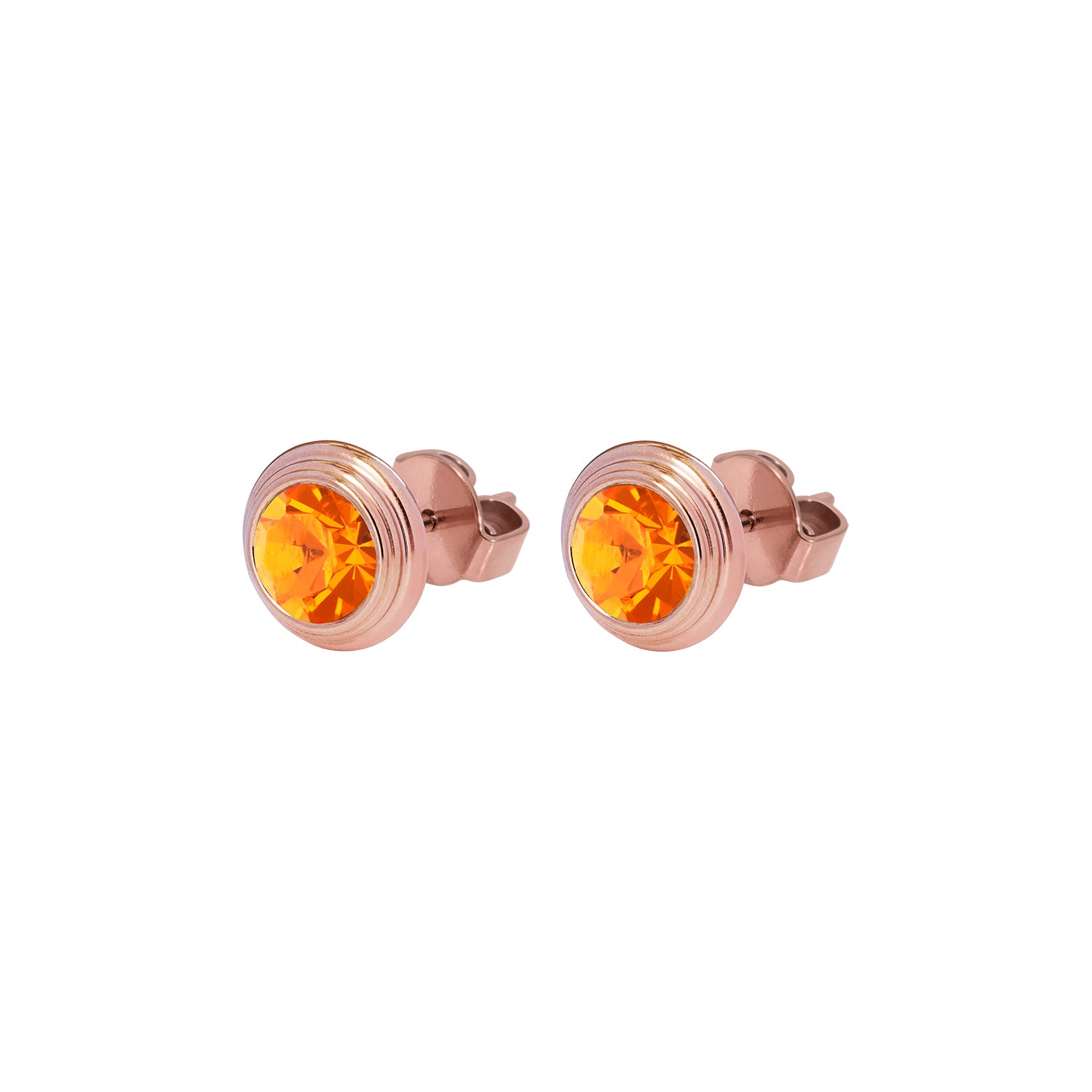 Oroli Ohrstecker 10 mm - Roségold sun