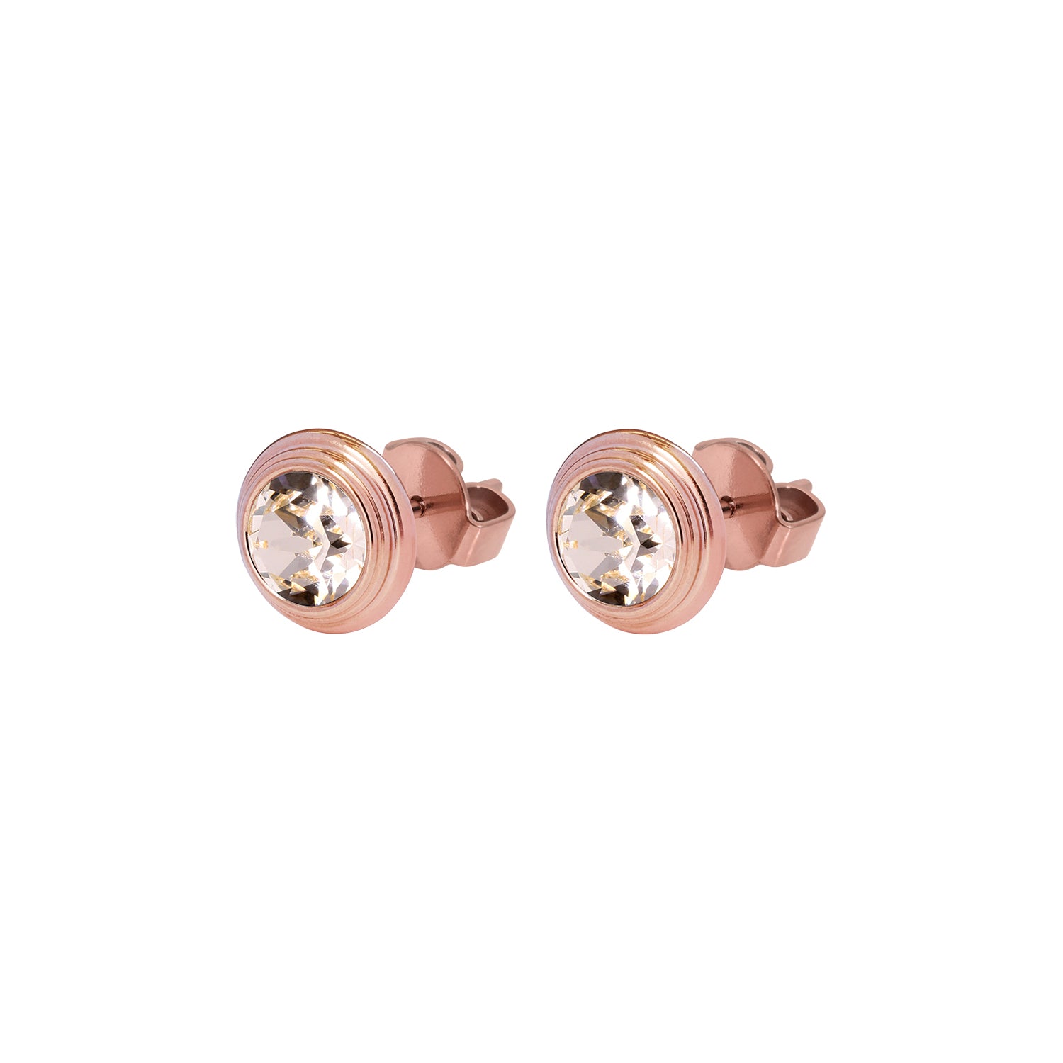 Oroli Ohrstecker 10 mm - Roségold silk