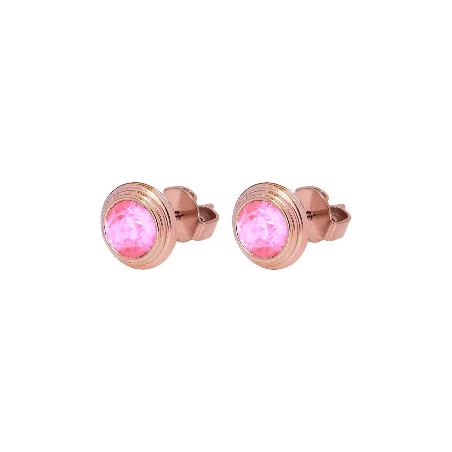 Oroli Ohrstecker 10 mm - Roségold Crystal Dahlia Ignite