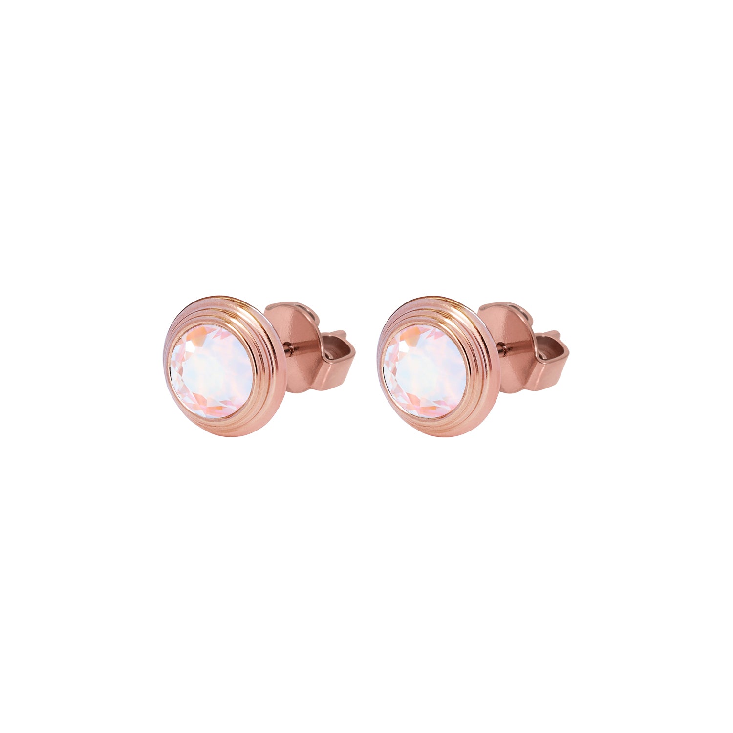 Oroli Ohrstecker 10 mm - Roségold dusty pink delite