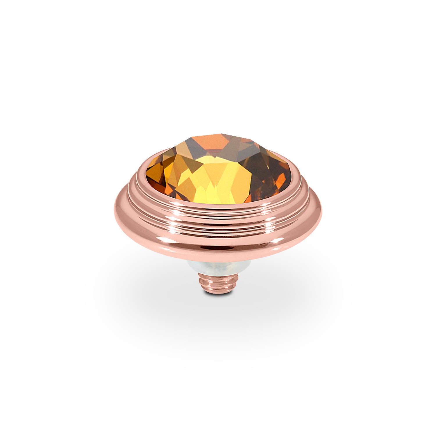 Oroli Top 13 mm - Roségold light amber