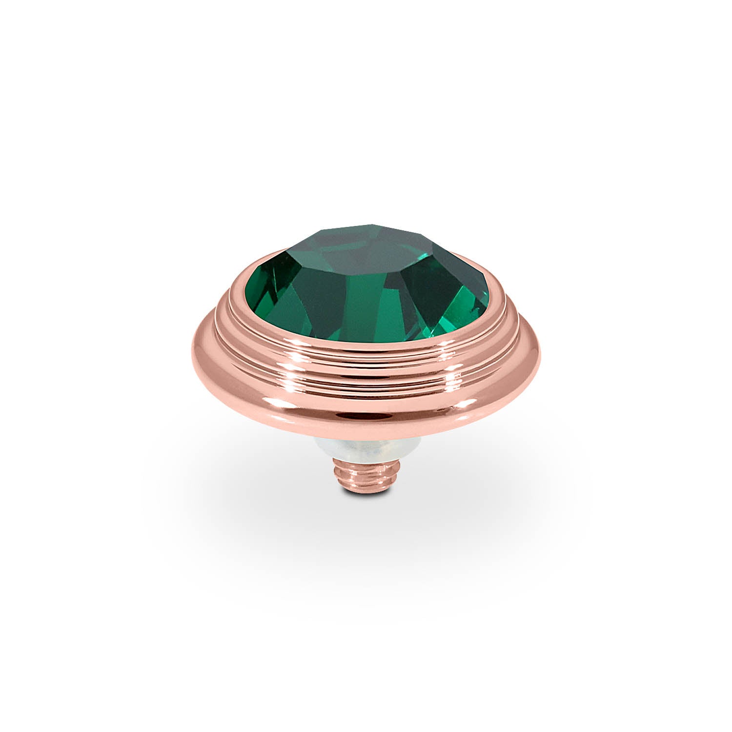 Oroli Top 13 mm - Roségold emerald