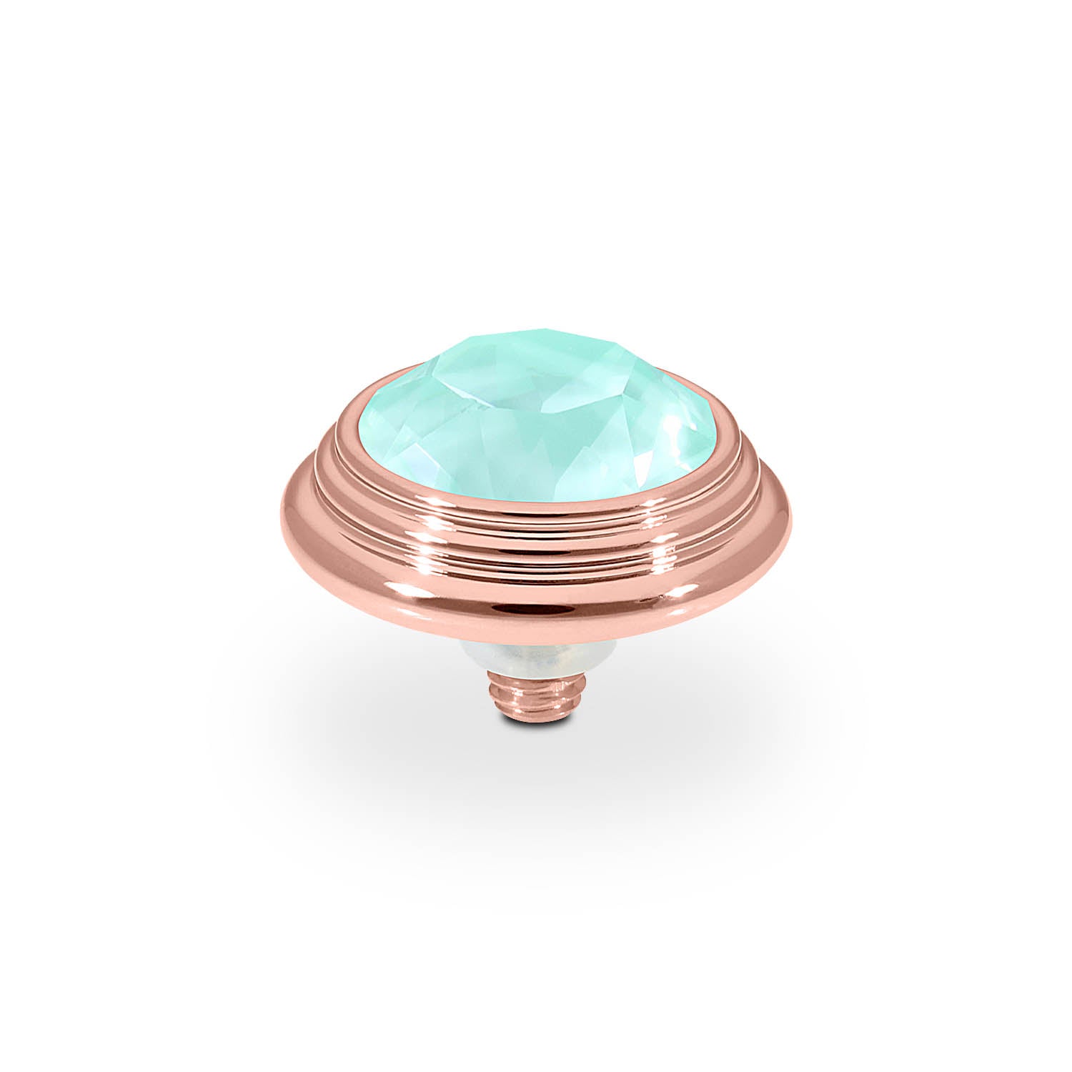 Oroli Top 13 mm - Roségold crystal soft mint ignite