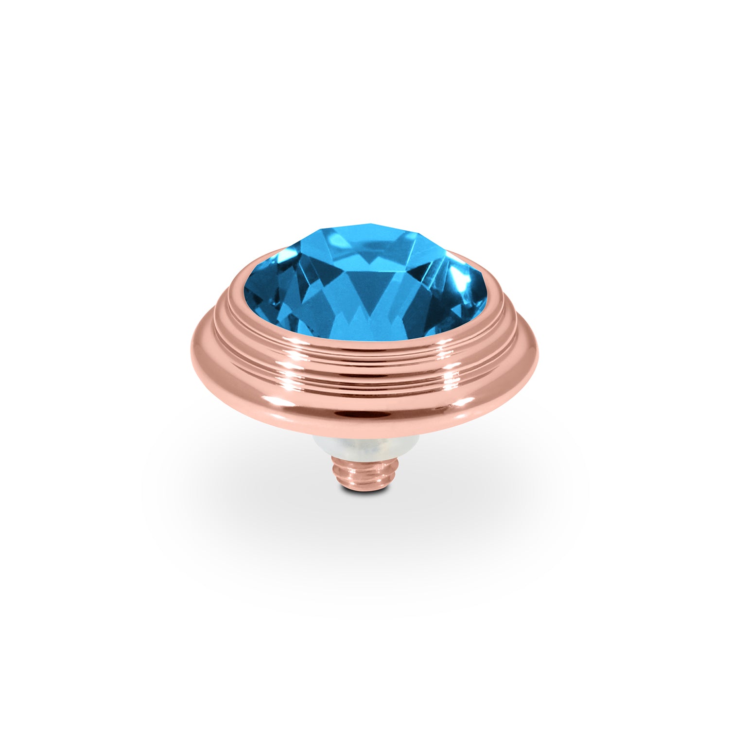 Oroli Top 13 mm - Roségold Denim Blue