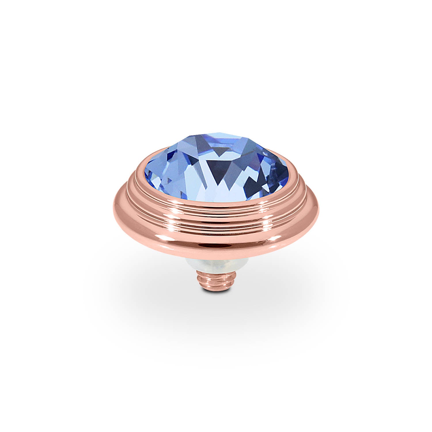 Oroli Top 13 mm - Roségold light sapphire