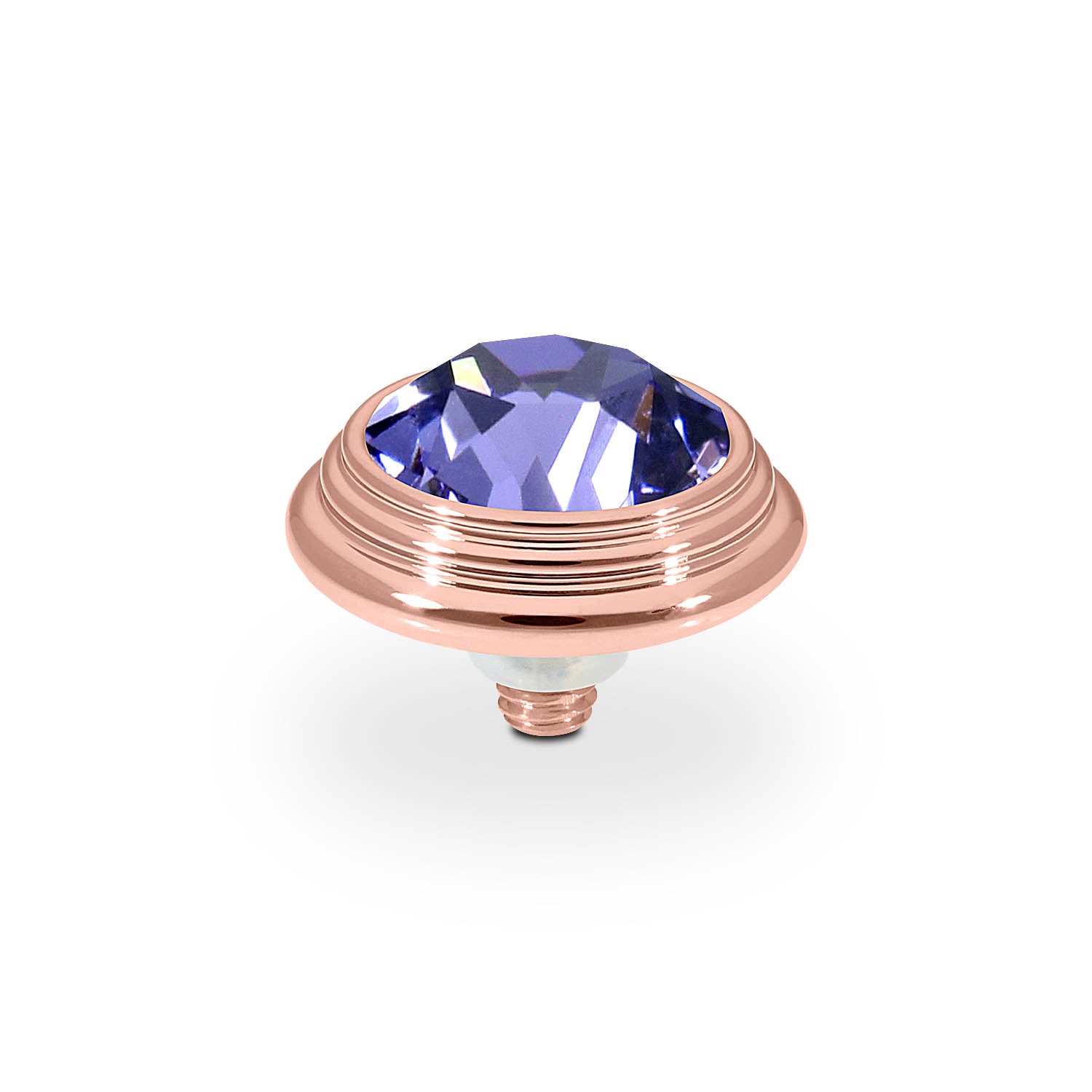 Oroli Top 13 mm - Roségold tanzanite