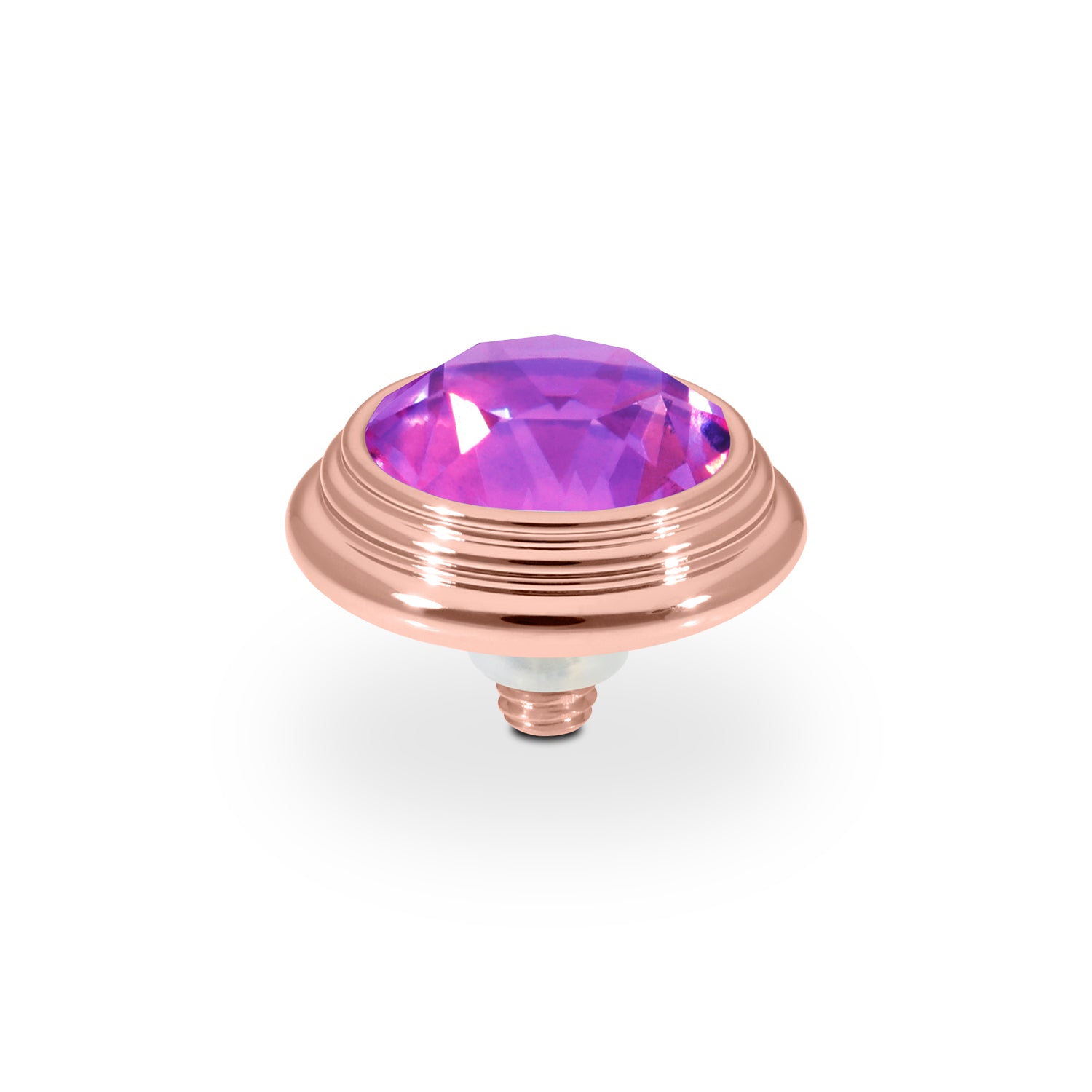 Oroli Top 13 mm - Roségold Crystal Electric Violet Ignite