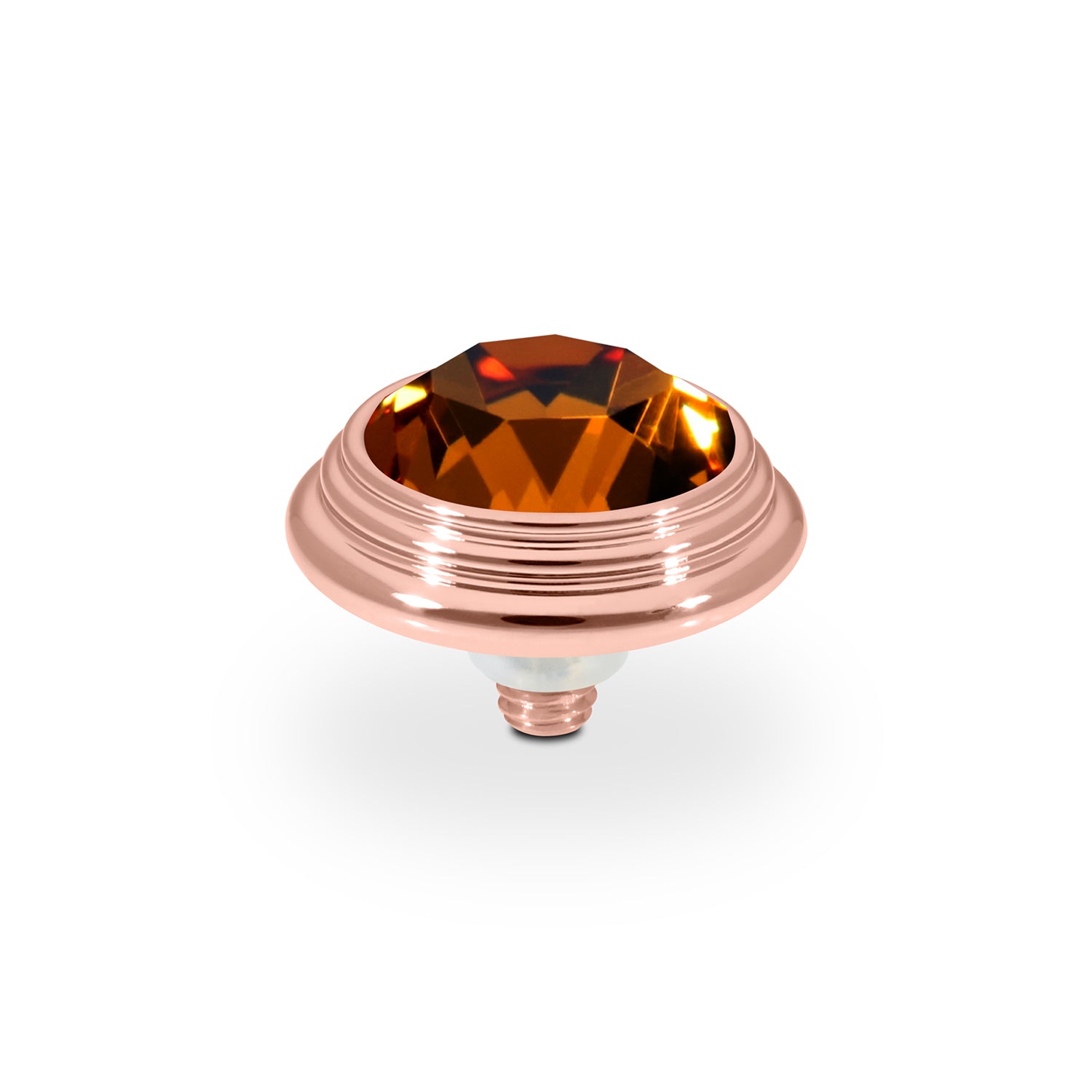 Oroli Top 13 mm - Roségold Smoked Topaz