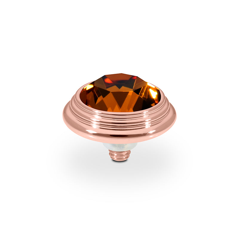 Oroli Top 13 mm - Roségold Smoked Topaz