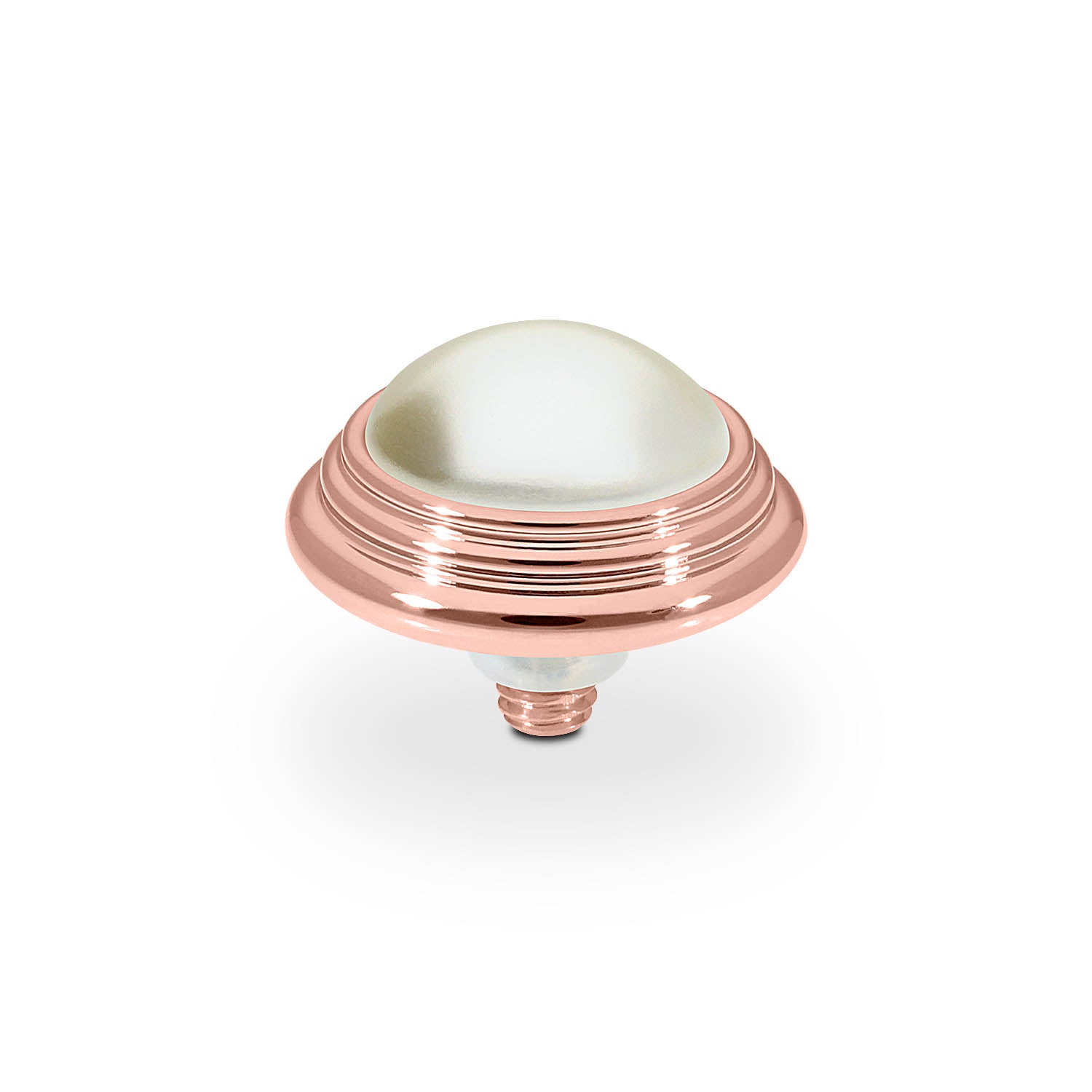 Oroli Top 13 mm - Roségold cream pearl