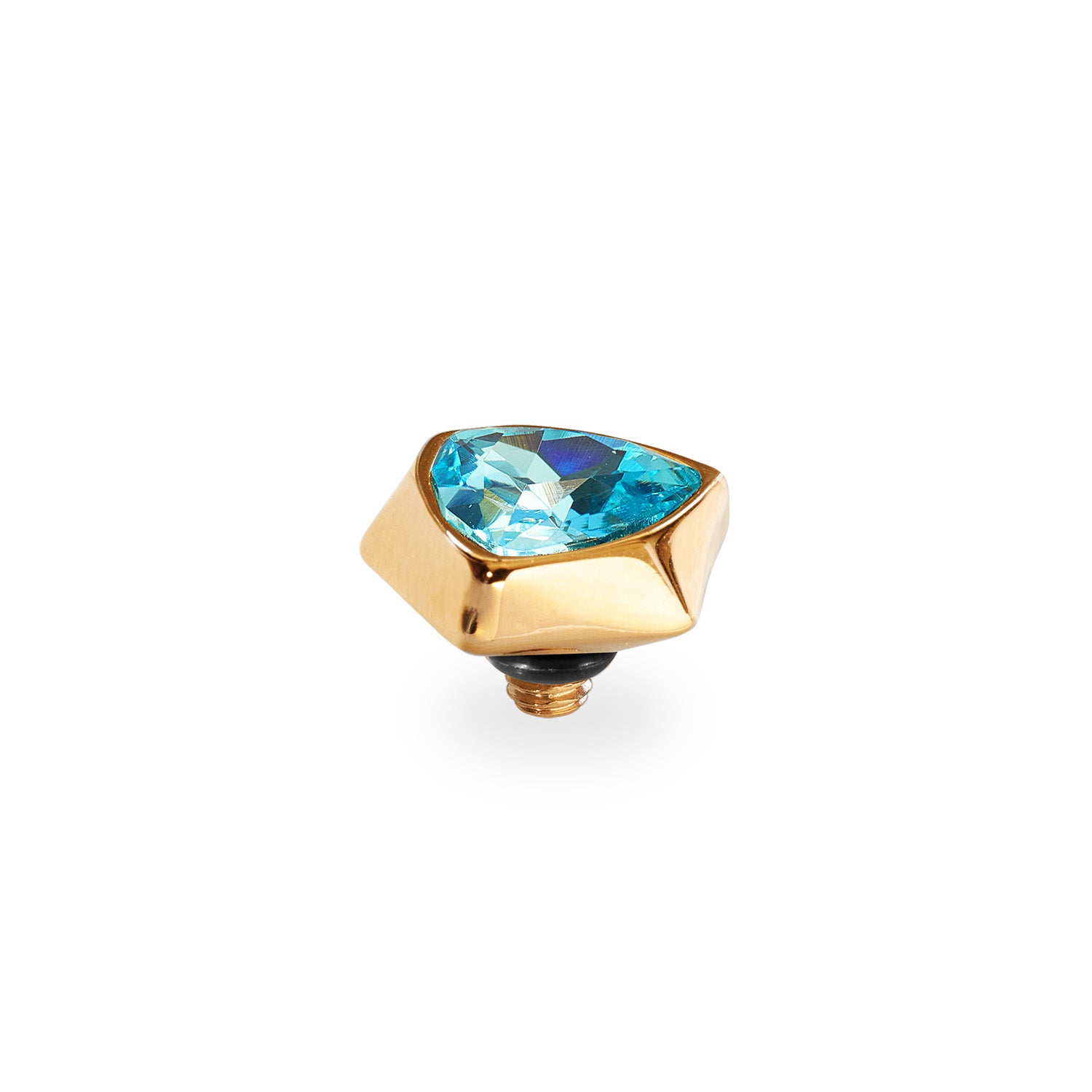 Triangolo Top 10 mm Gold / aquamarine