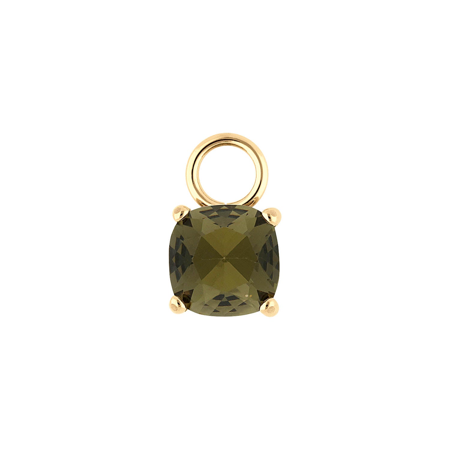 Celso Charm 8 mm Gold / black diamond