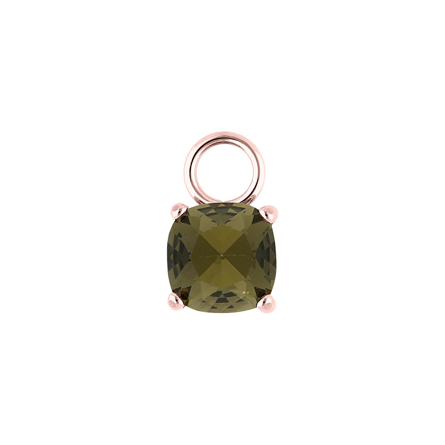 Celso Charm 8 mm Roségold / black diamond