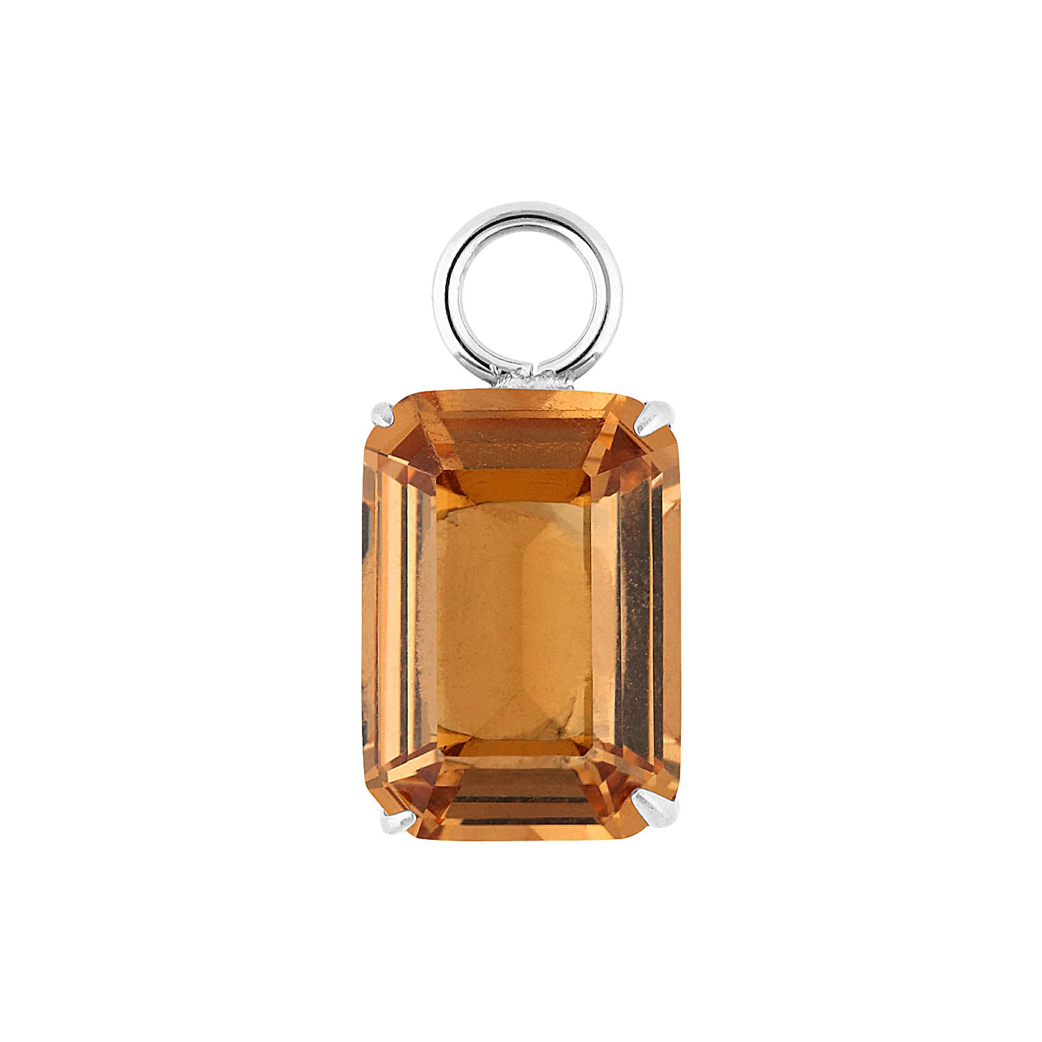 Orria Charm 10 x 14 mm champagne / Silber