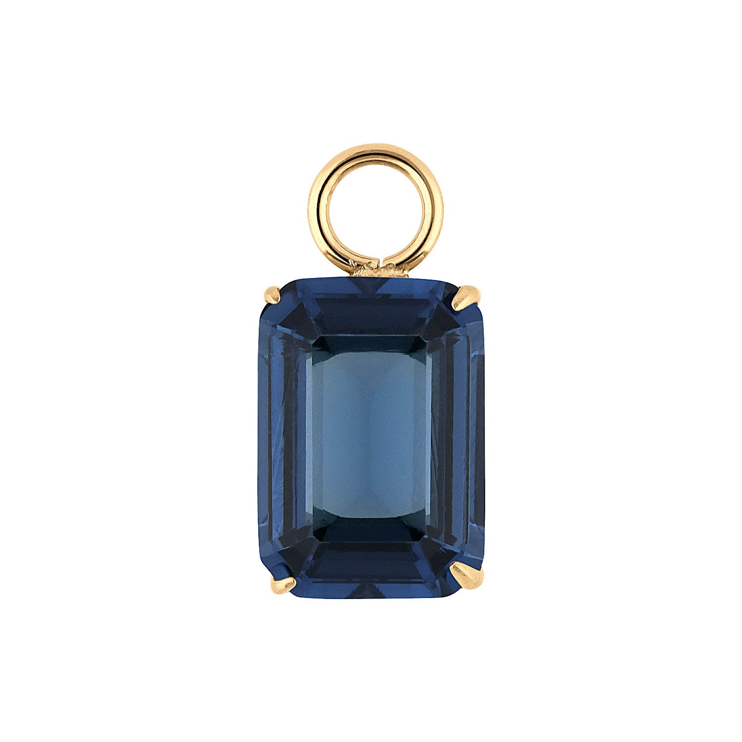 Orria Charm 10 x 14 mm dark blue / Gold