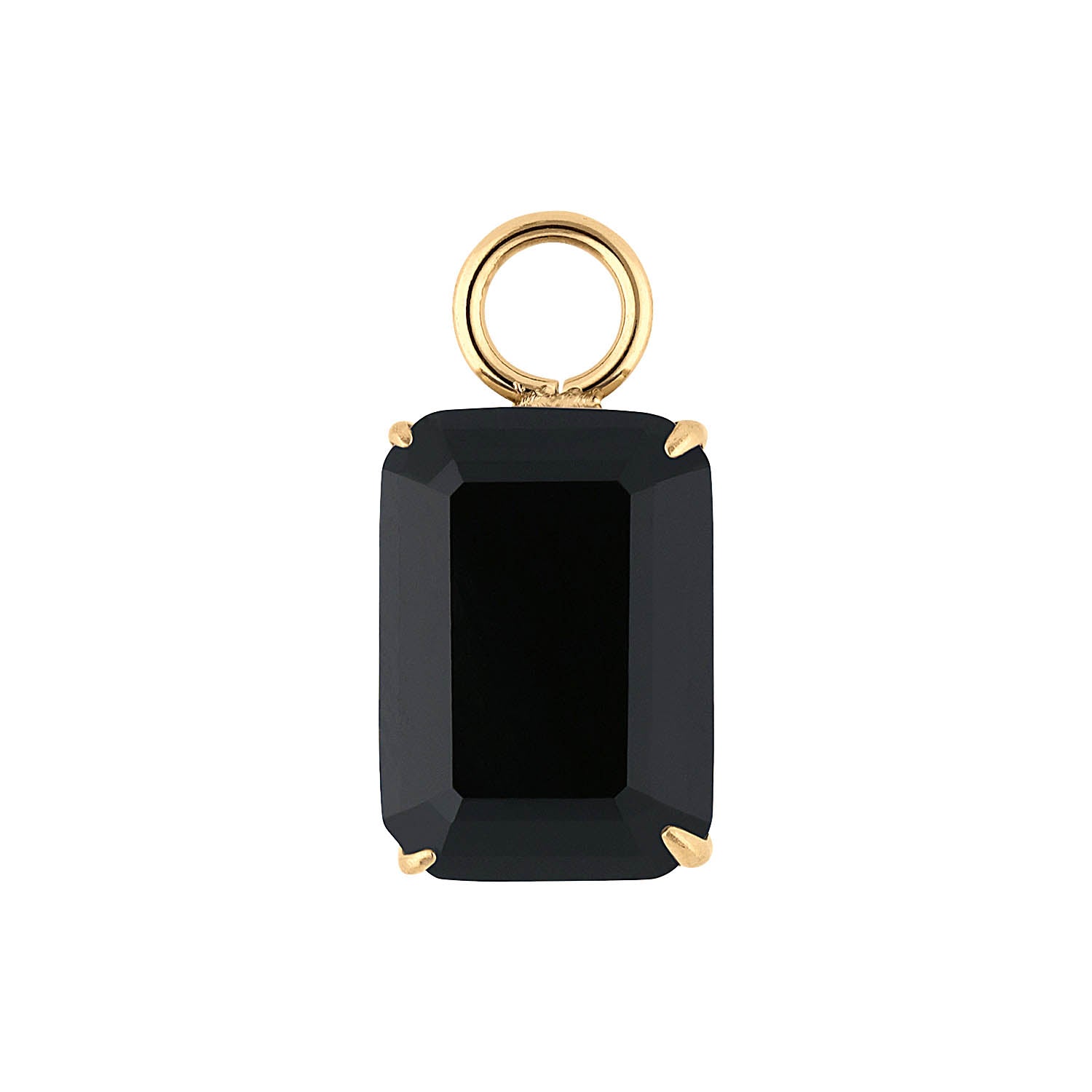 Orria Charm 10 x 14 mm jet / Gold