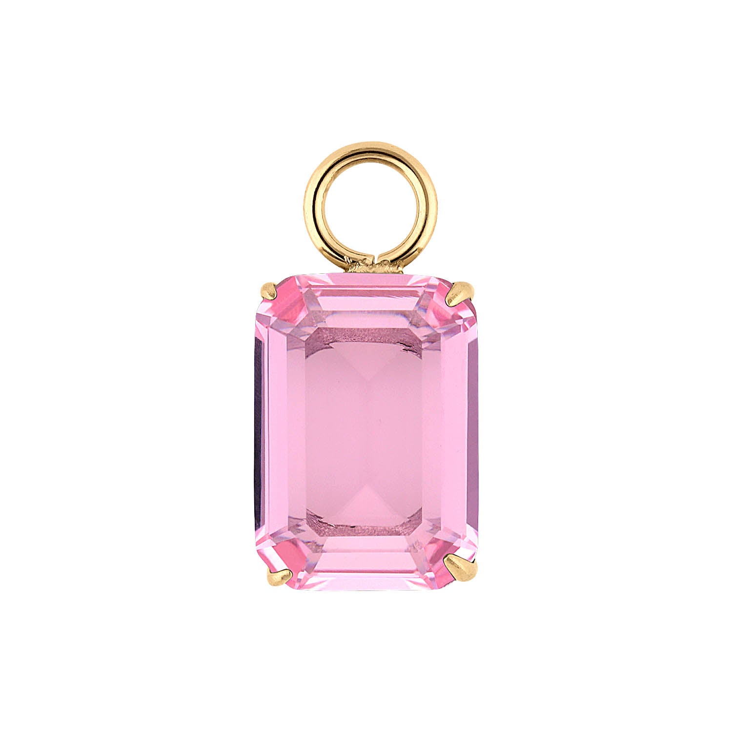 Orria Charm 10 x 14 mm light rose / Gold