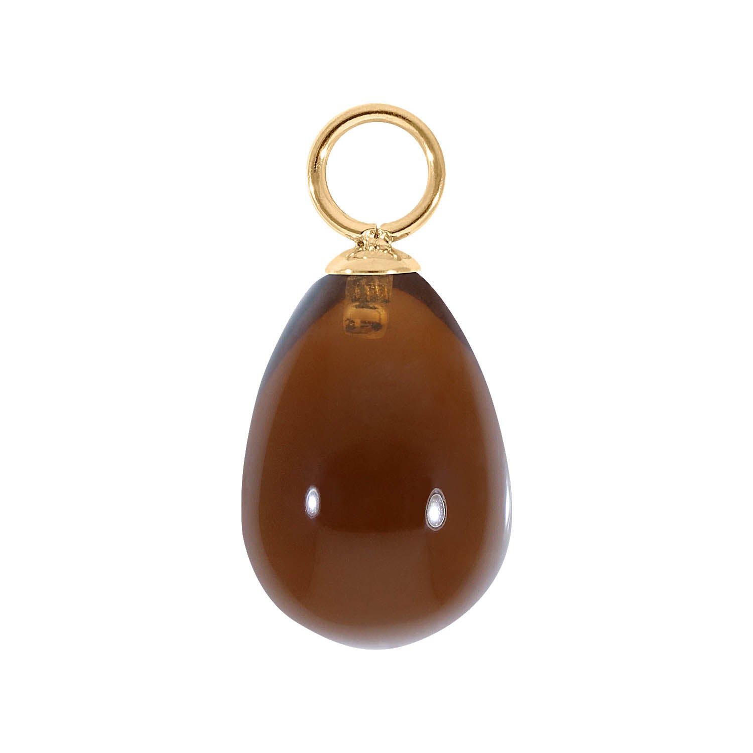 Comini Charm 10 x 15 mm Gold / topaz