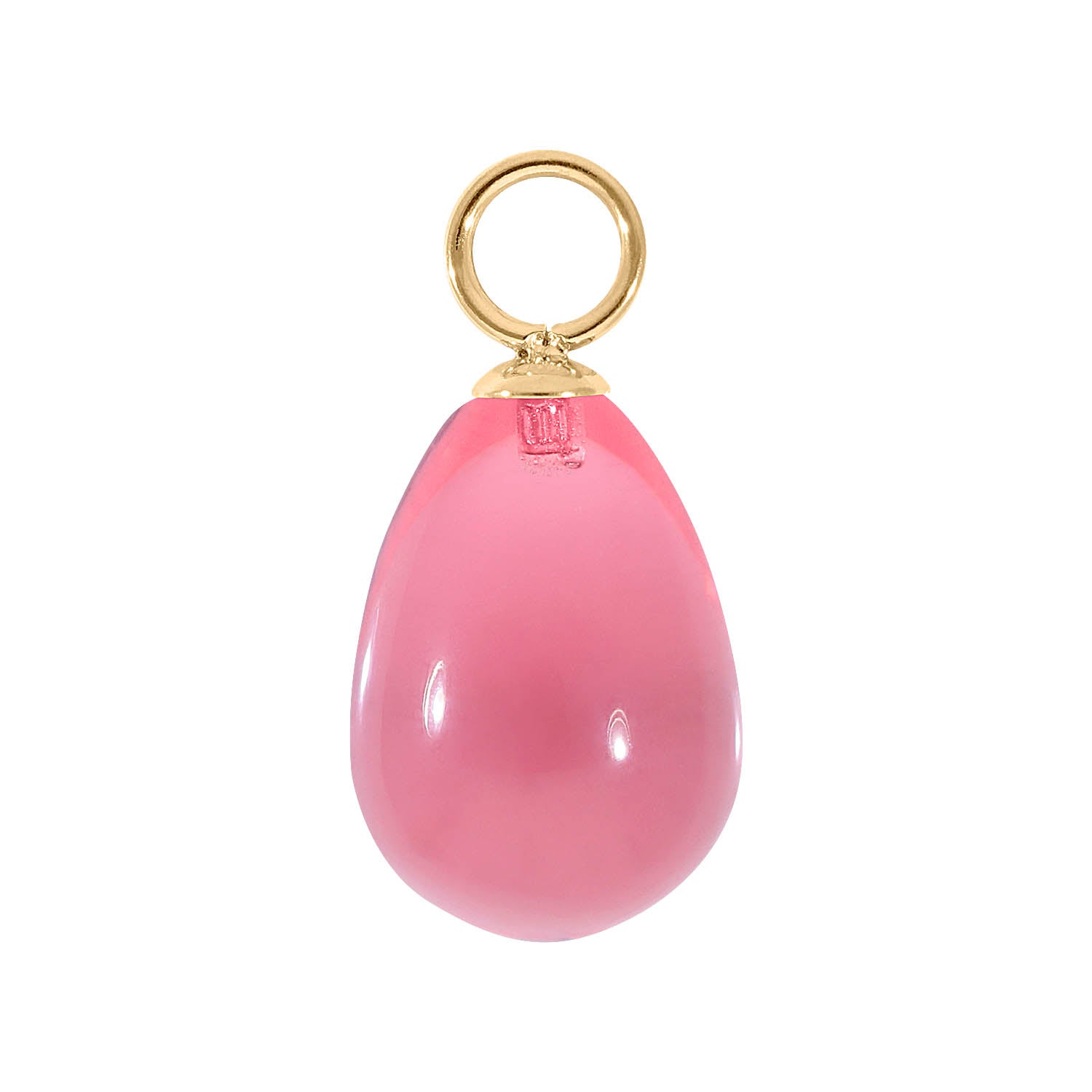 Comini Charm 10 x 15 mm Gold / pink