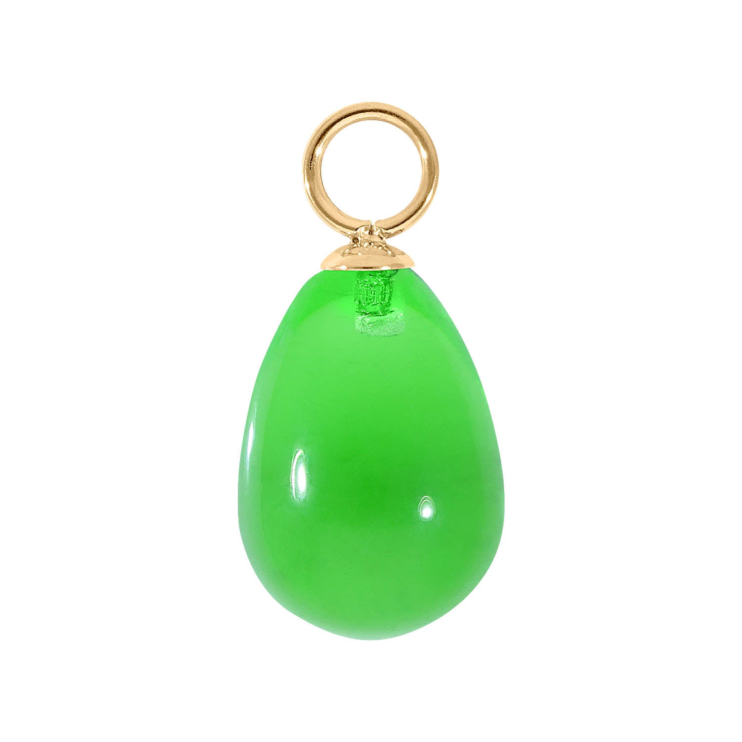Comini Charm 10 x 15 mm Gold / peridot