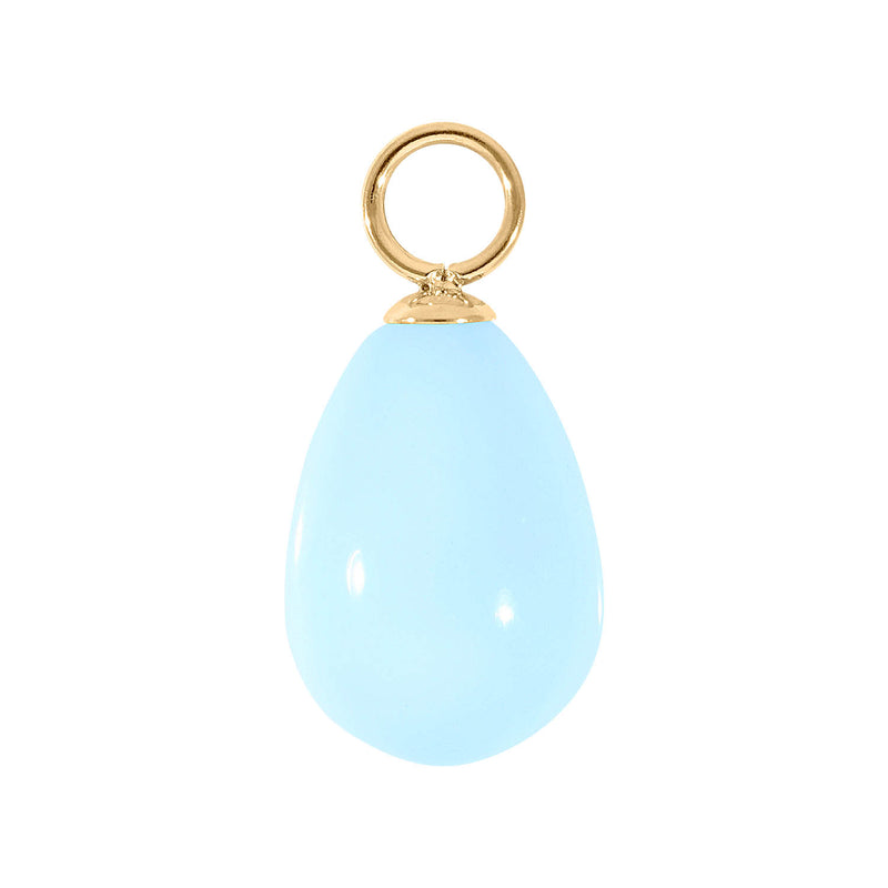 Comini Charm 10 x 15 mm Gold / turquoise