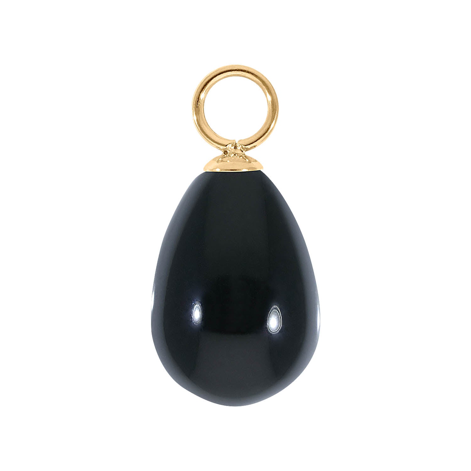 Comini Charm 10 x 15 mm Gold / jet