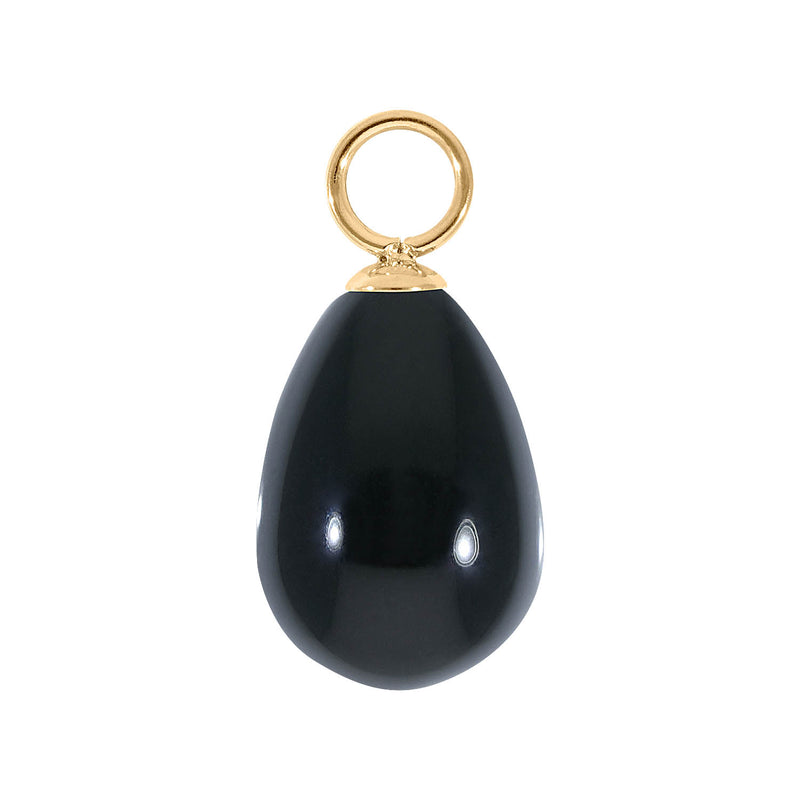 Comini Charm 10 x 15 mm Gold / jet