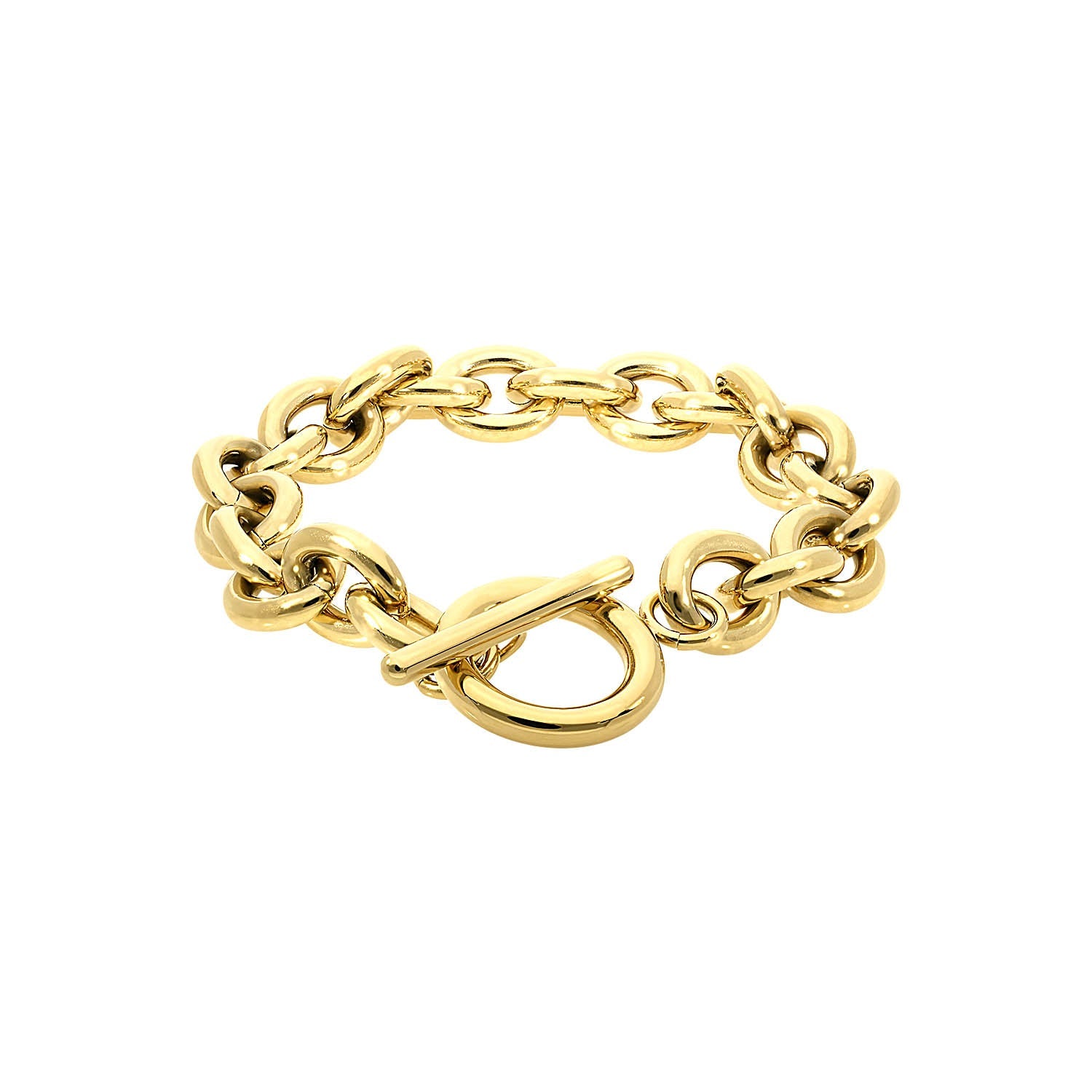 BRACCIALE DONNA IN ACCIAIO CORNO E ZIRCONE BRACCIALE DONNA IN ACCIAIO CORNO E ZIRCONE