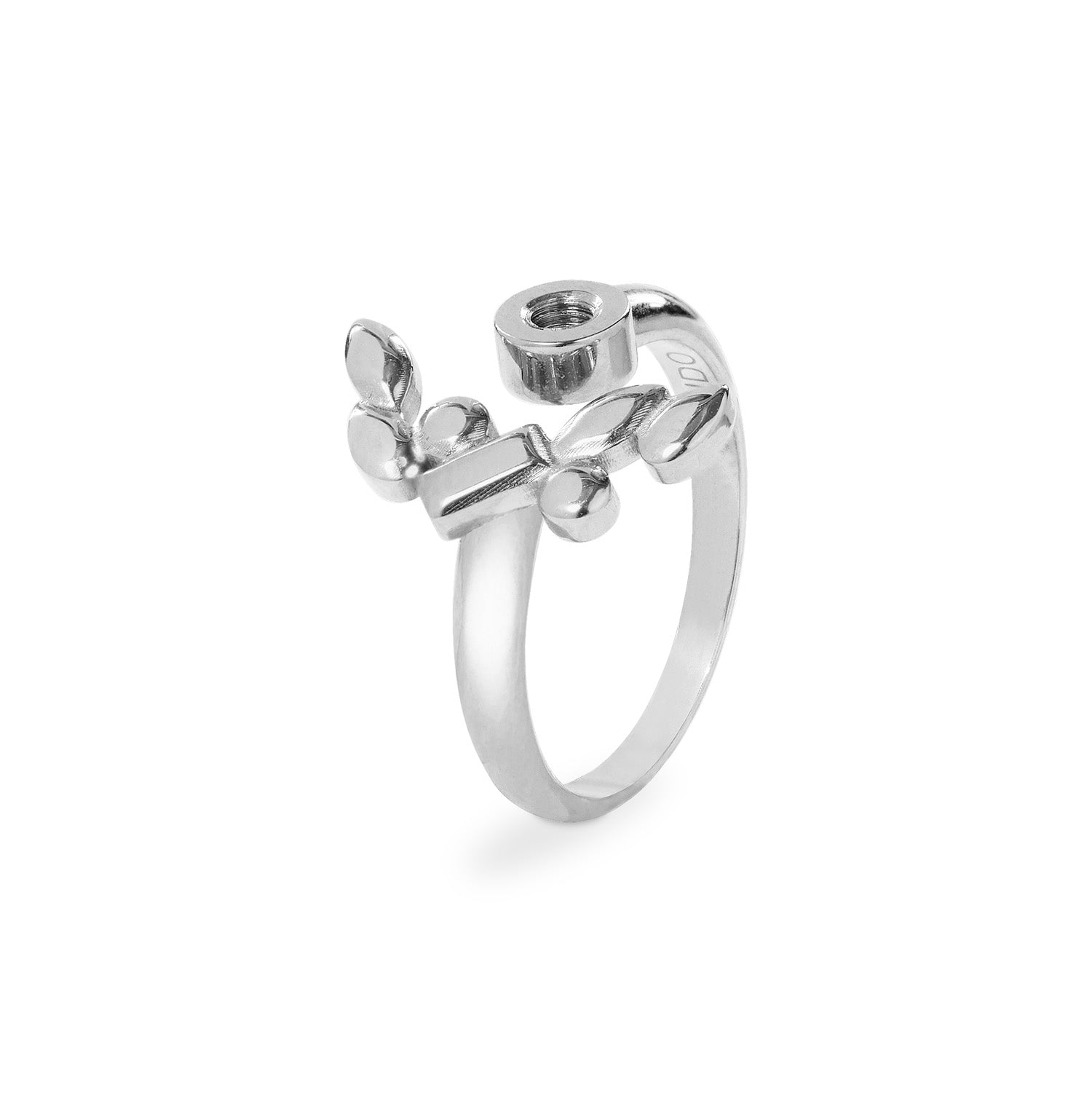 Basis Ring Florale Silber / Klein