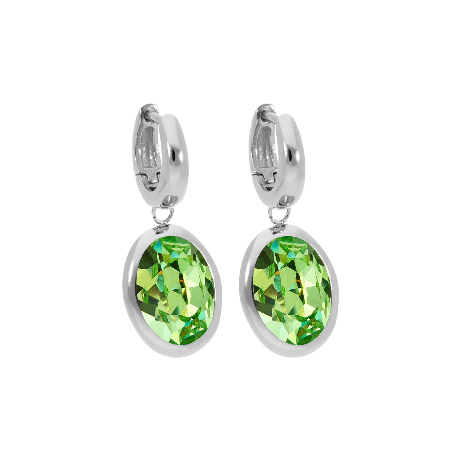 Tivola Creolen Silber / Peridot