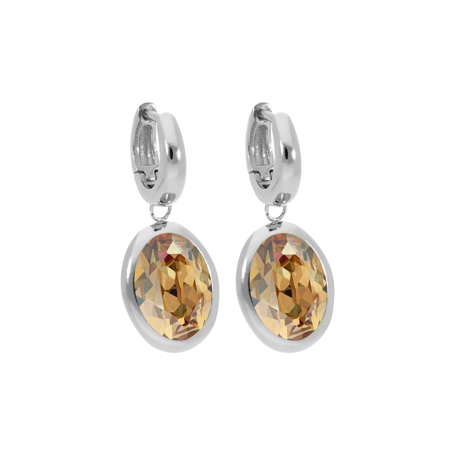 Tivola Creolen Silber / Golden Shadow