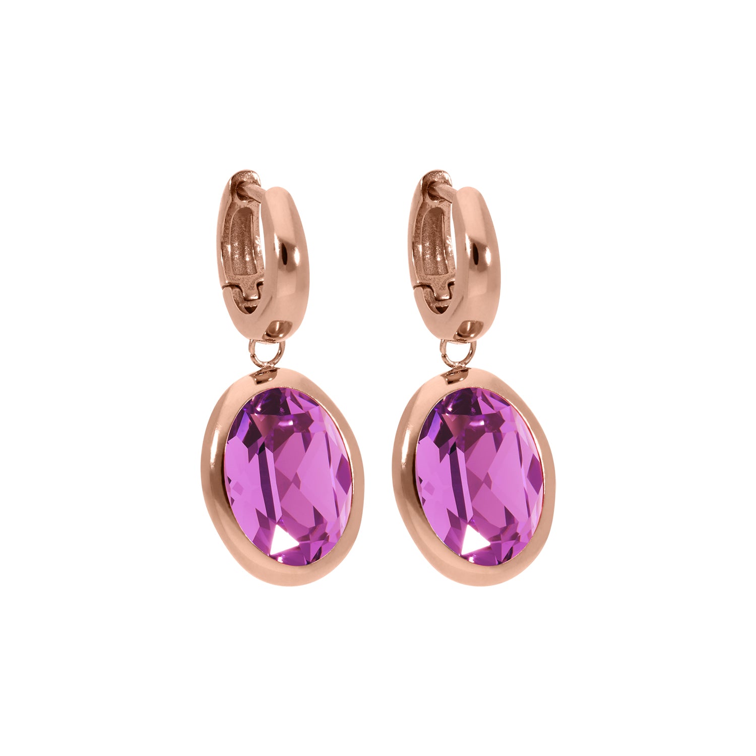 Tivola Creolen Roségold / Dark Rose
