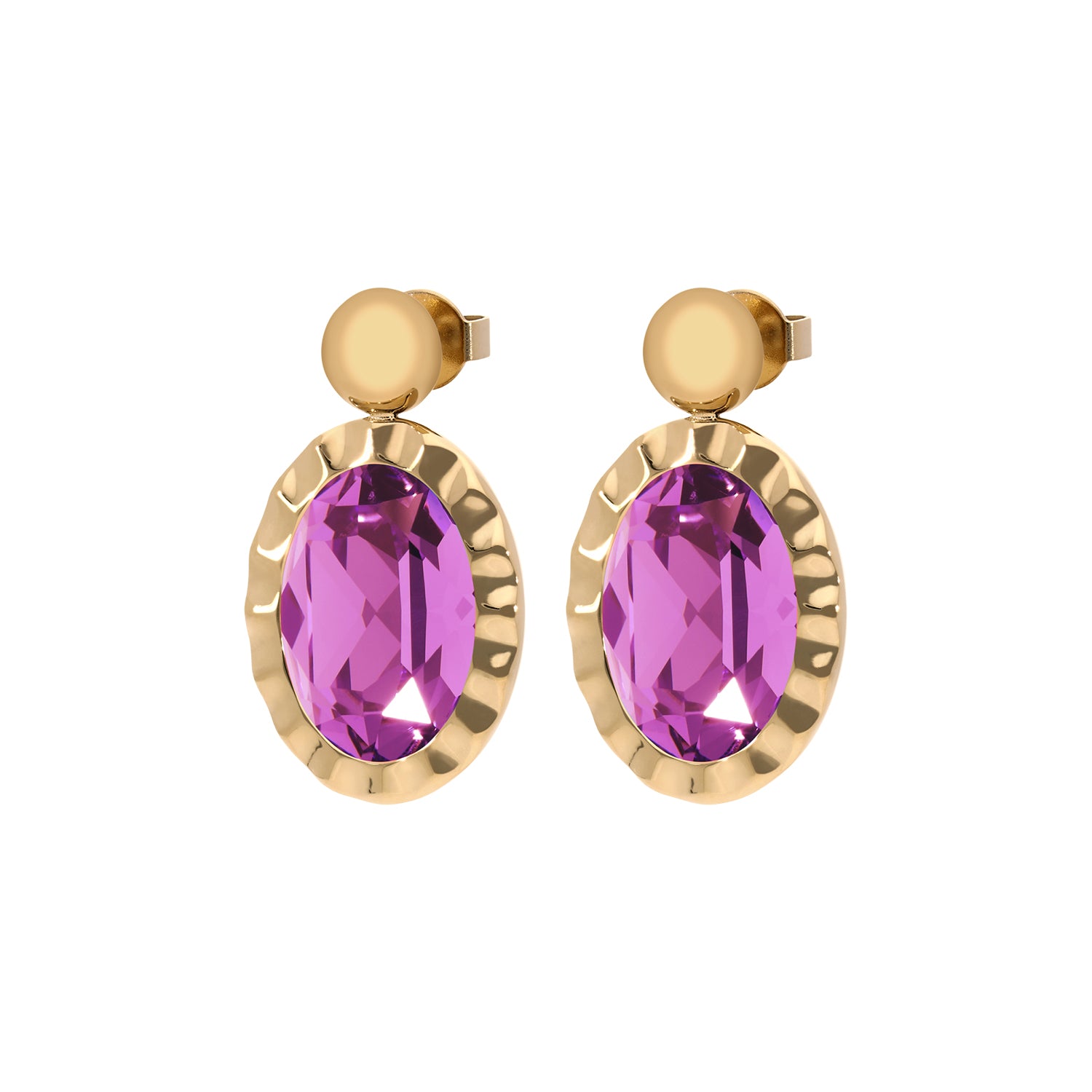 Tivola Unica Ohrringe Gold / Dark Rose