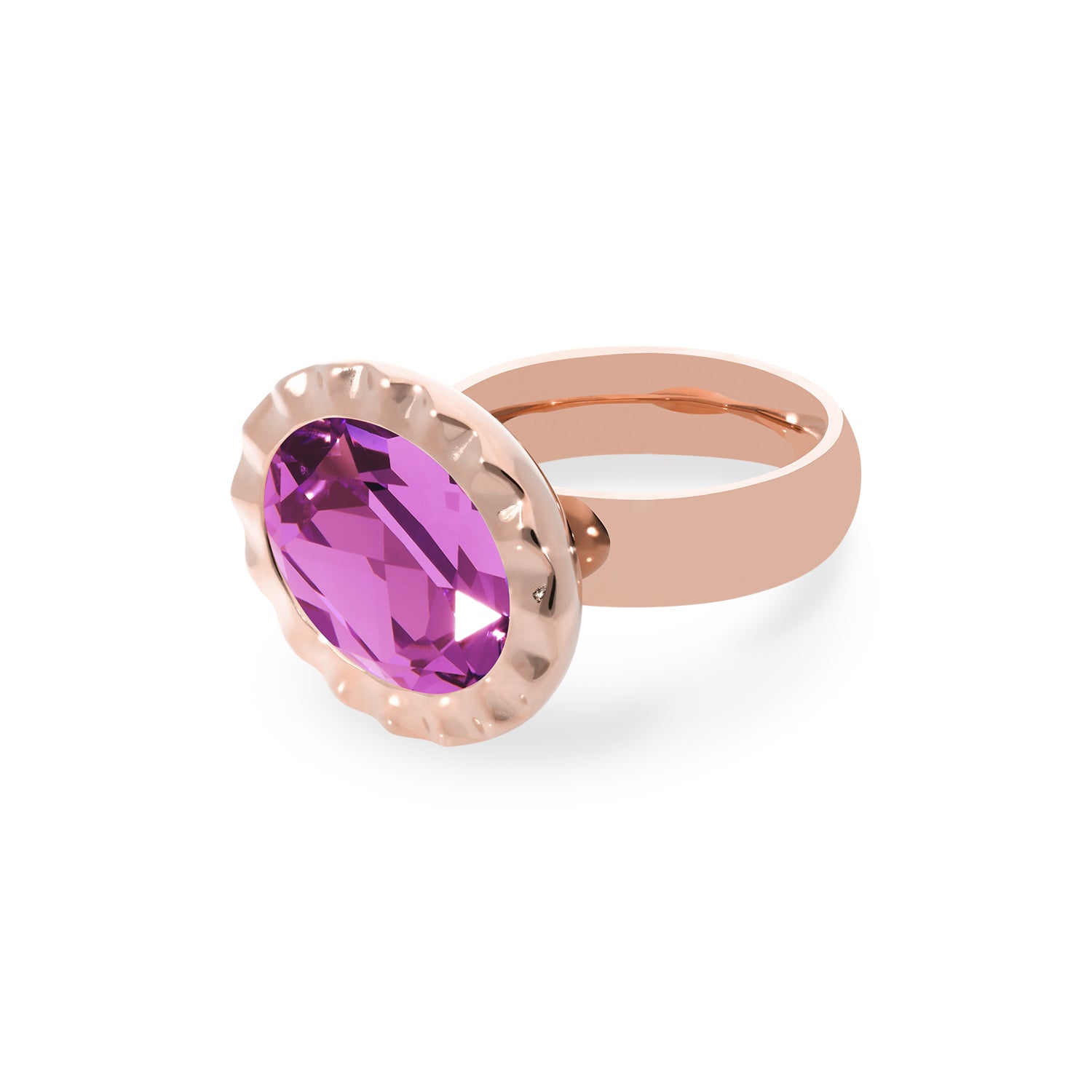 Tivola Unica Ring - Roségold Dark Rose / 54