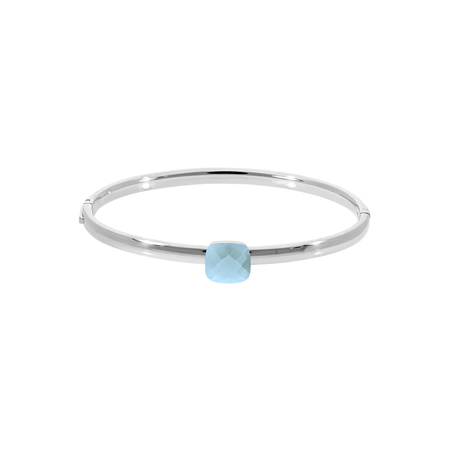 Firenze Armreif Silber Air Blue Opal / 17