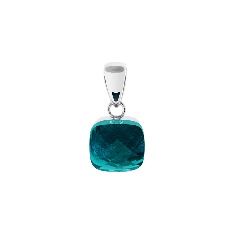 Firenze Anhänger - Silber Blue Zircon