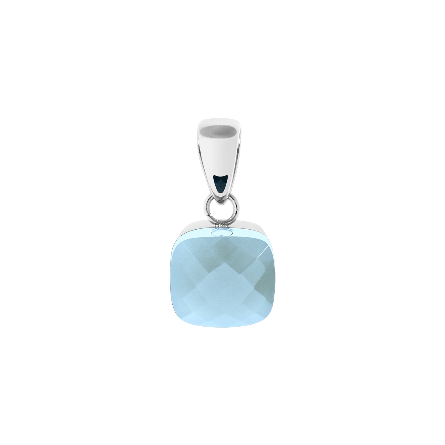 Firenze Anhänger - Silber Air Blue Opal