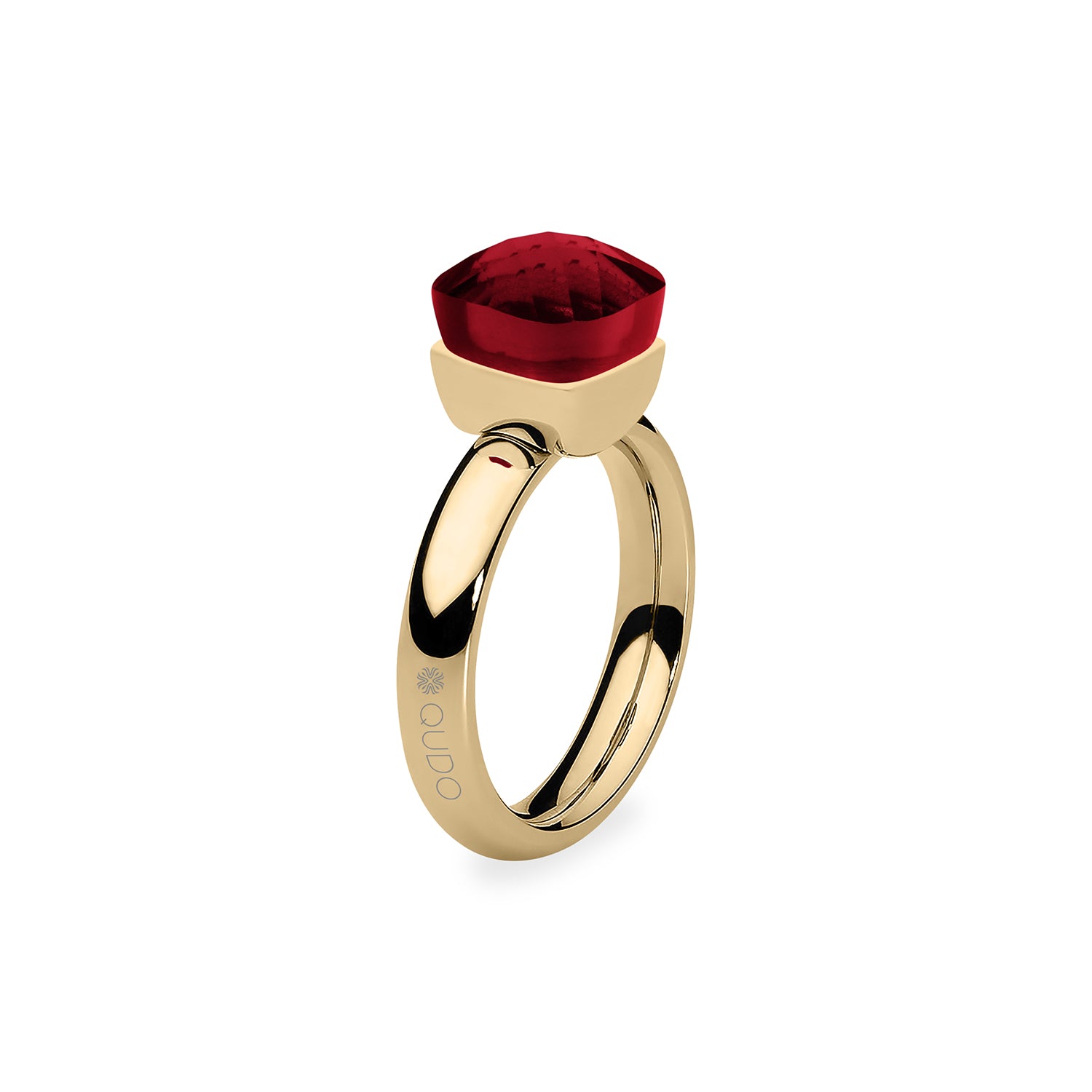 Firenze Ring - Shades of Red & Purple - Gold Siam / 56