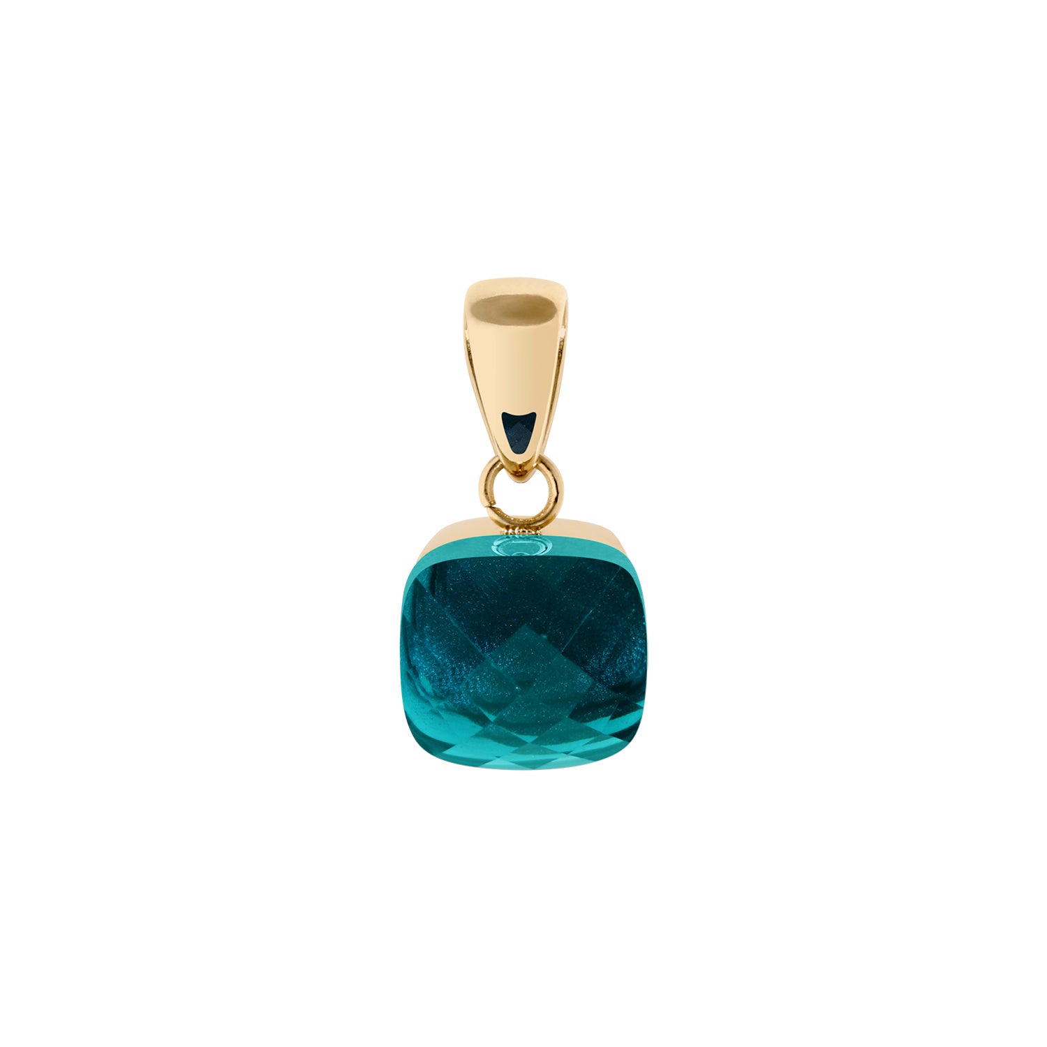 Firenze Anhänger - Gold Blue Zircon
