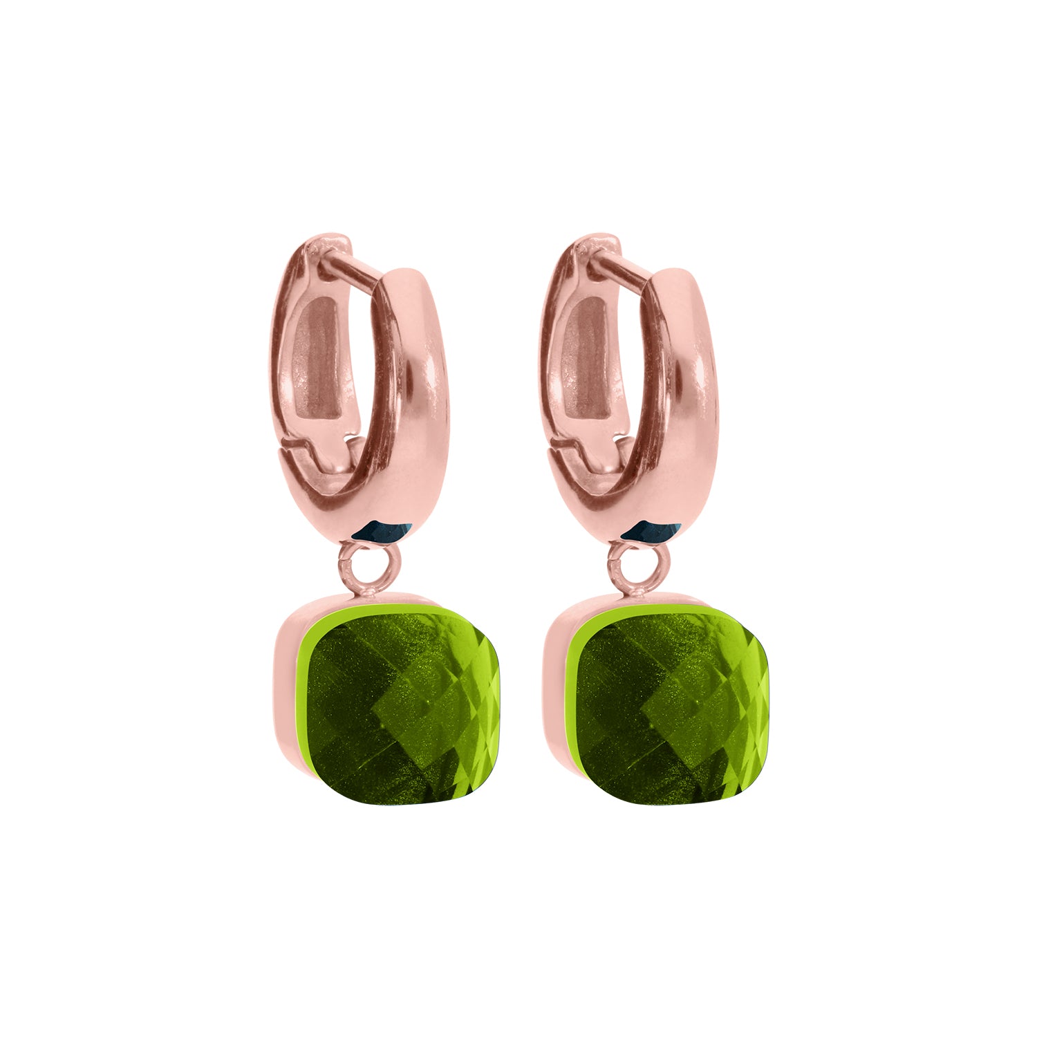 Firenze Creolen - Roségold Fern Green