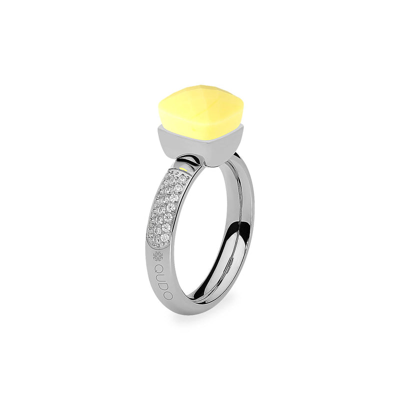 Firenze Deluxe Ring - Shades of Green & Brown - Silver